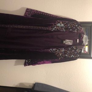 Crazy train velvet duster